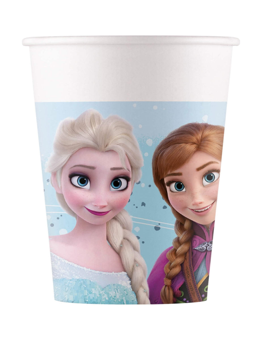 Kartonski lončki Ledeno Kraljestvo Frozen za otrok svetlo modra z Elso in Anno