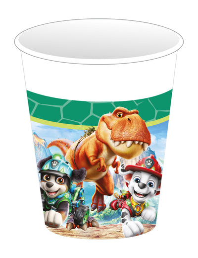 8 papirnatih kozarcev Tačke na patrulji™ Dino movie 200 ml