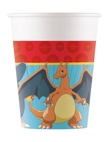 8 kartonskih kozarcev Pokémon Next Generation 200 ml 