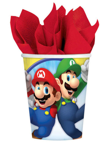 8 Super Mario 250 ml kartonskih skodelic
