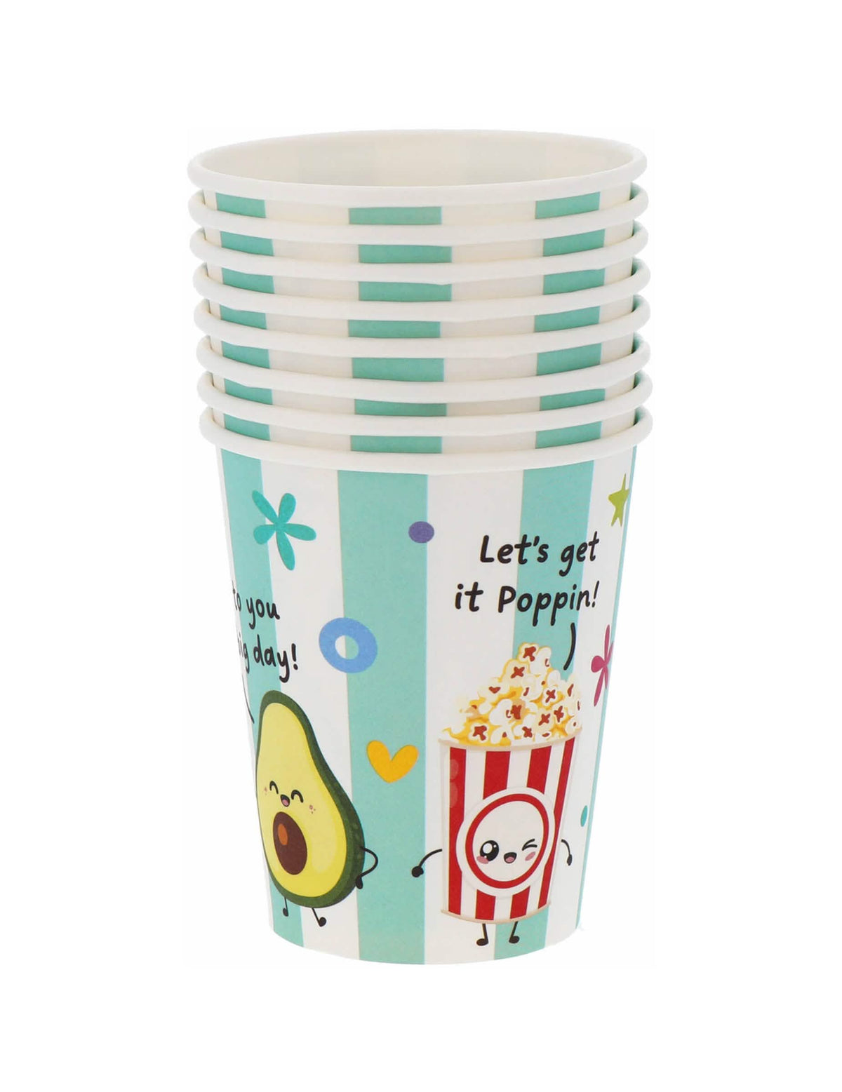 8 Kawaii Party kozarcev 250 ml