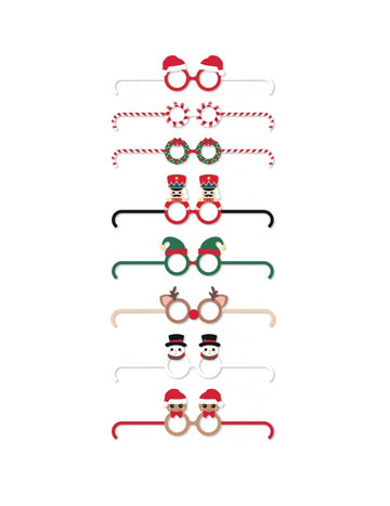 8 ljubkih kartonskih kozarcev, sladki božič za božič