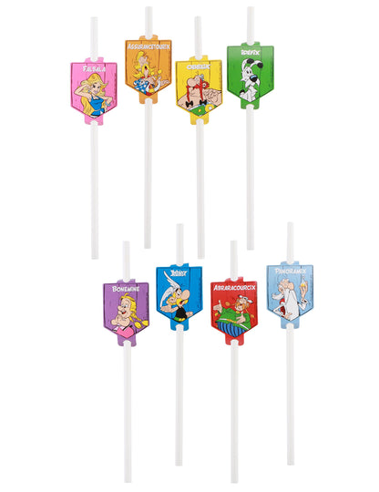 8 kartonskih slamic Asterix