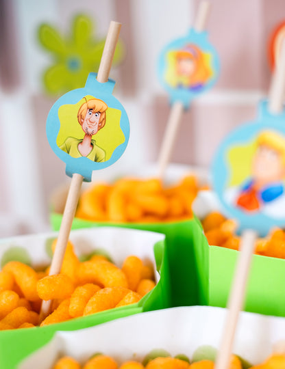 8 slamic medaljona v kartonu Scooby-Doo 20 cm