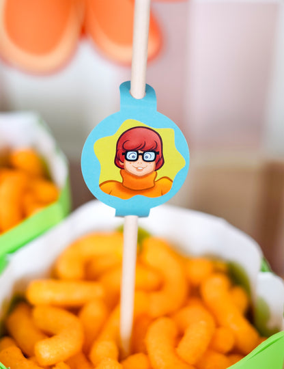 8 slamic medaljona v kartonu Scooby-Doo 20 cm