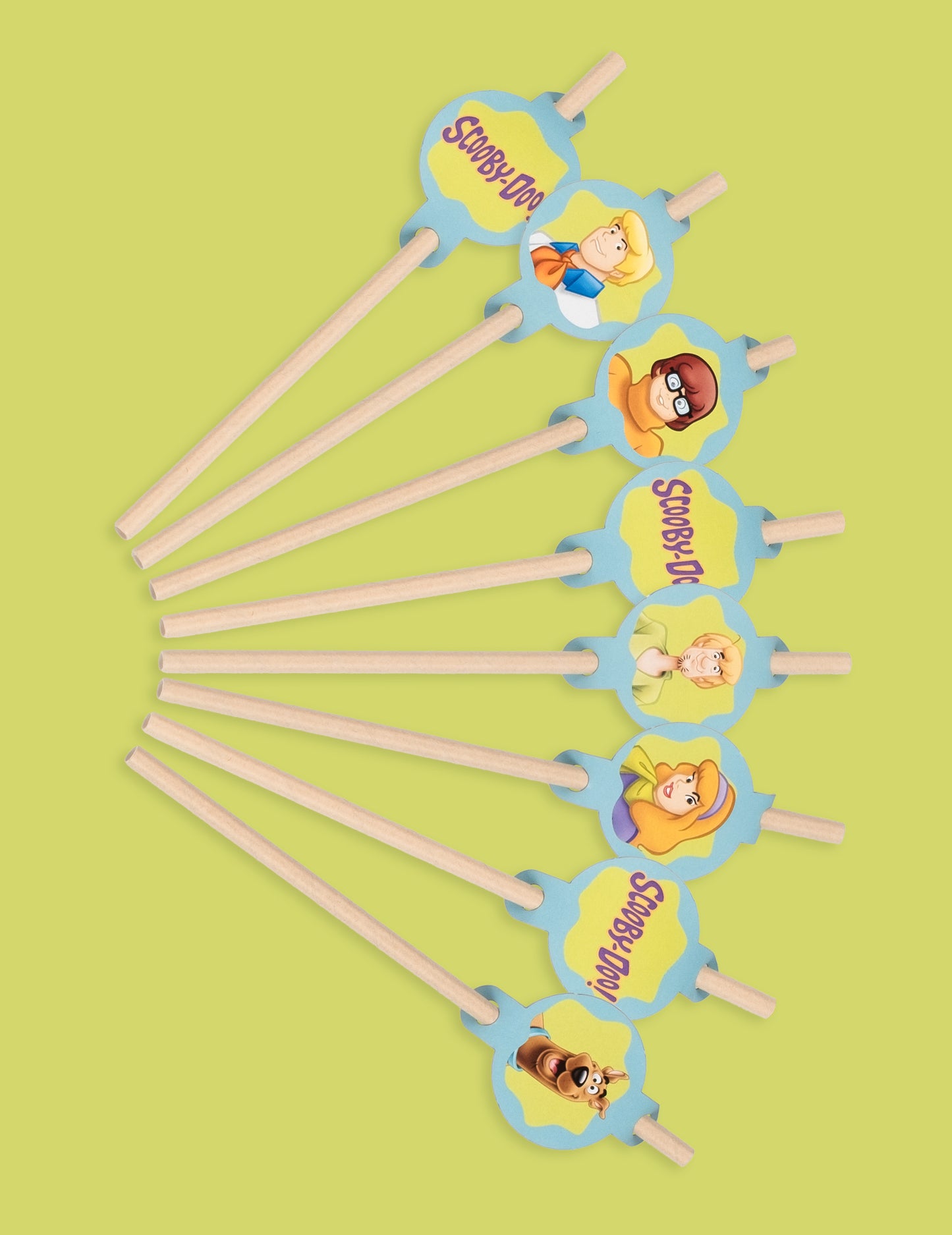 8 slamic medaljona v kartonu Scooby-Doo 20 cm