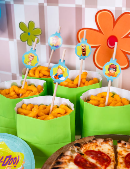 8 slamic medaljona v kartonu Scooby-Doo 20 cm