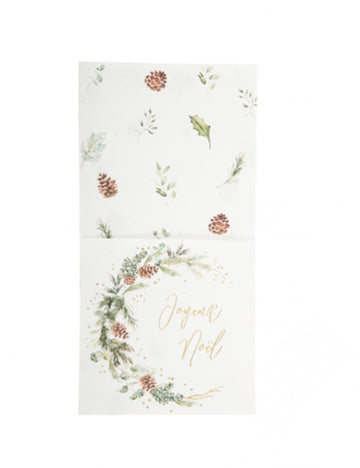 8 držal za jedilni pribor Enchanted Forest 10 x 20 cm Vesel božič