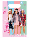 Sacs cadeaux Barbie Sweet Life pour enfants rose bleu et vert avec trois poupées Barbie