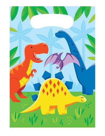 8 majhnih darilnih vrečk z dinozavri 23 x 16 cm za rojstni dan