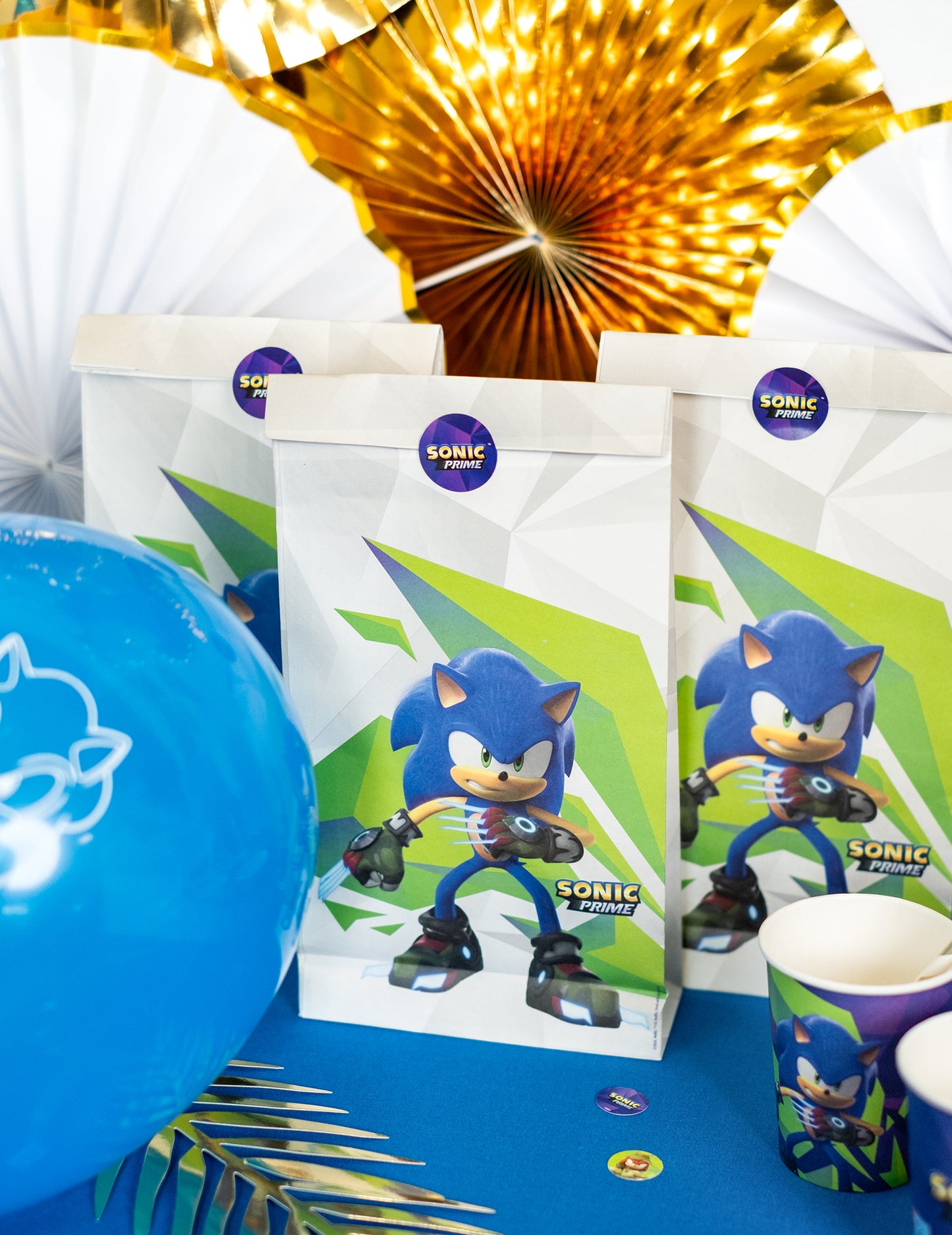 8 Sonic Prime Sonic darilnih vrečk 15x30 cm