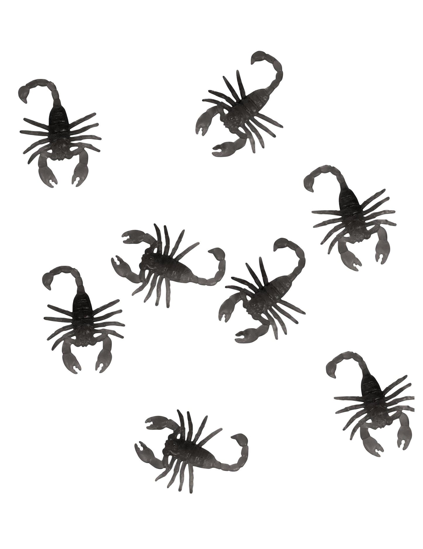 8 Črni škorpijoni 6 cm