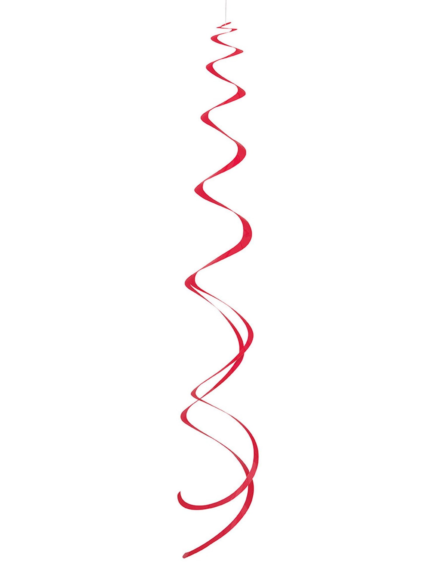 Suspensions spirales de fête pour décoration rouges