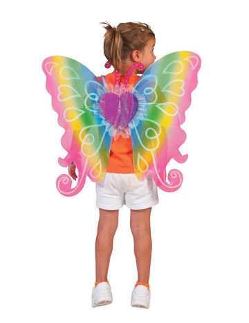 Večbarvna srčna krila 60 x 54 cm