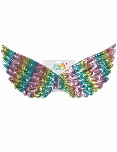 Ailes d'ange pour enfant multicolores métallisées