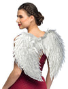 Ailes d'ange glamour pour adulte argentées