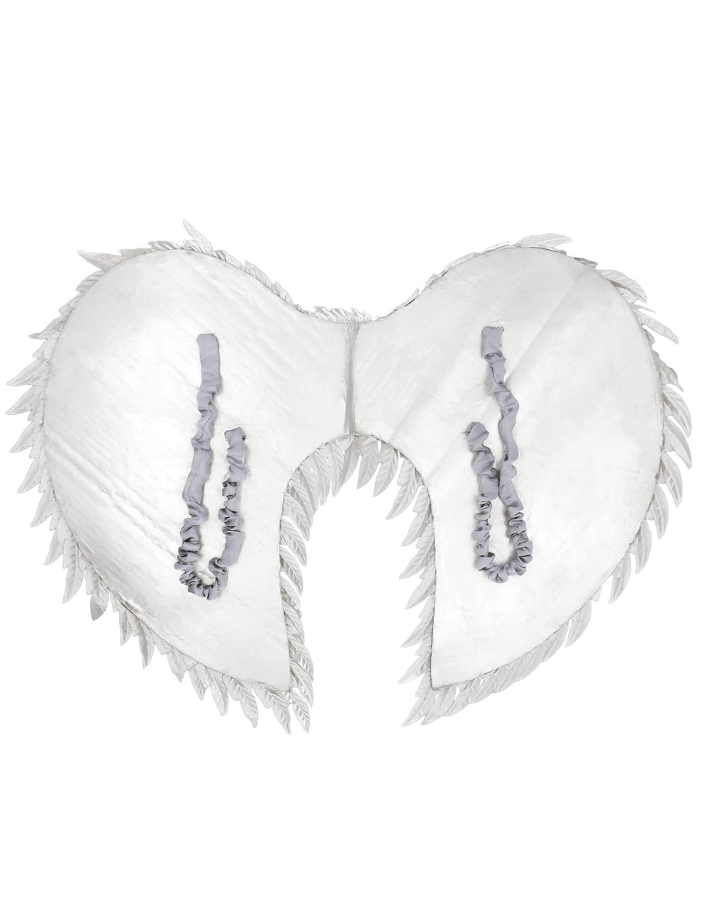 Détail des bretelles élastiques des ailes d'ange glamour