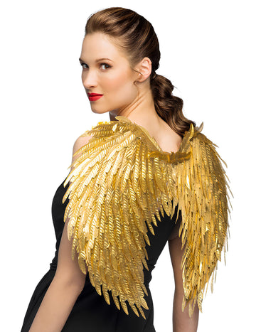 Odrasla glamurozna zlata angelska krila