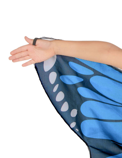 Modra in črna krila metulja