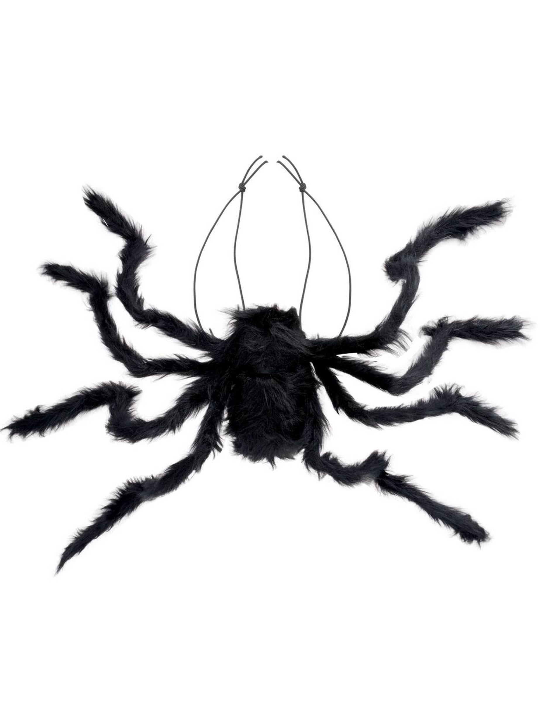 Détail des élastiques de fixation de l'araignée géante à porter sur le dos