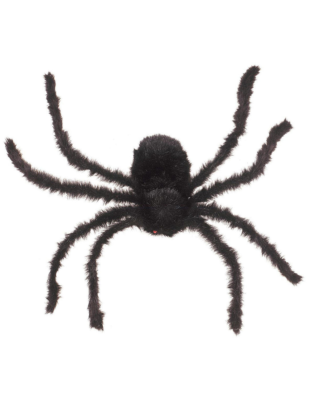 Araignée géante modelable Halloween pour décoration noire poilue