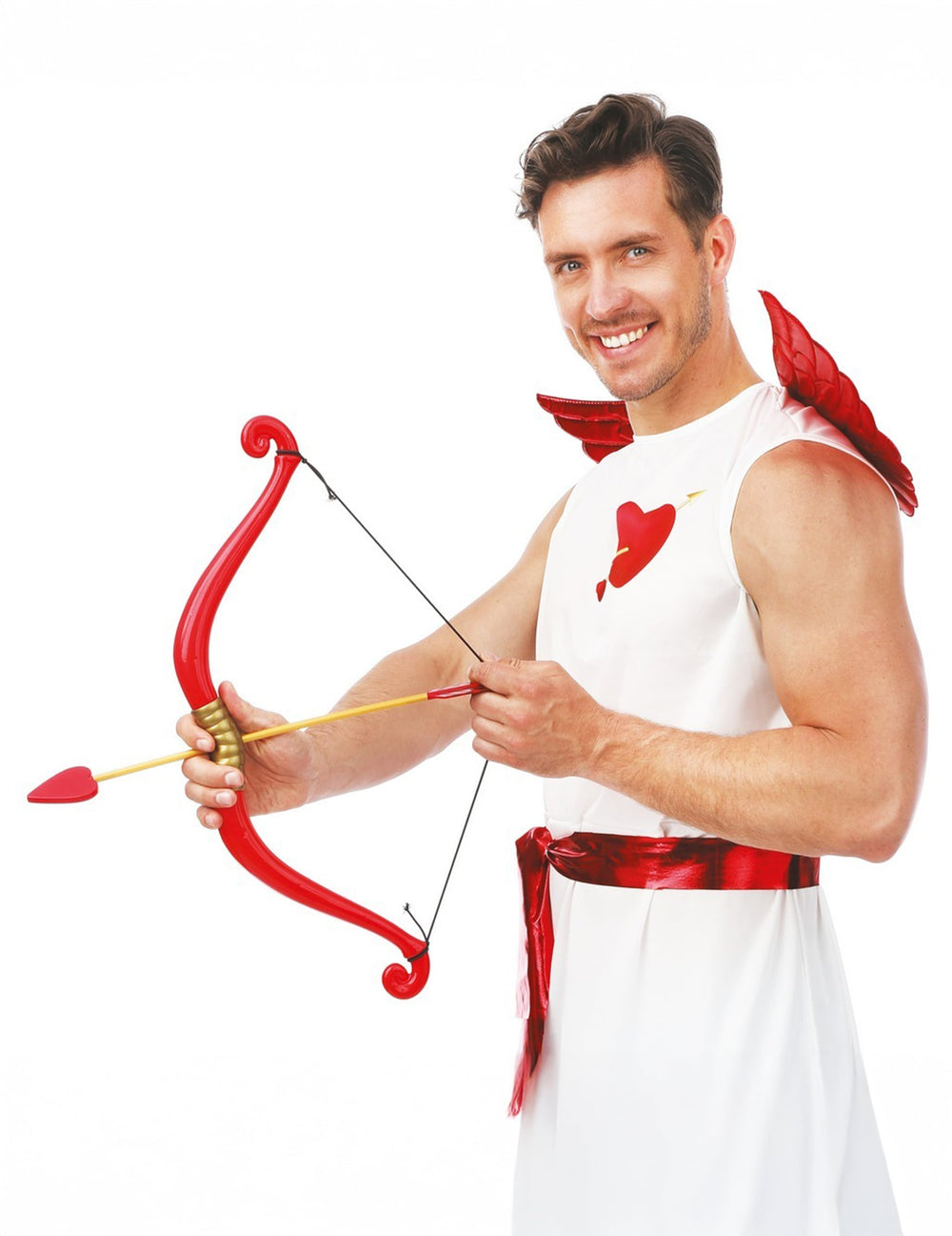 Mise en situation de l'arc et flèche de Cupidon