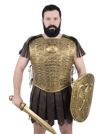 Zlati gladiatorski oklep za odrasle 