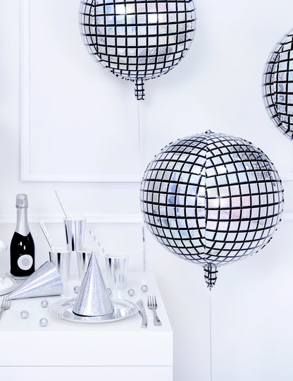 Mise en scène de fête du ballon aluminium boule de disco
