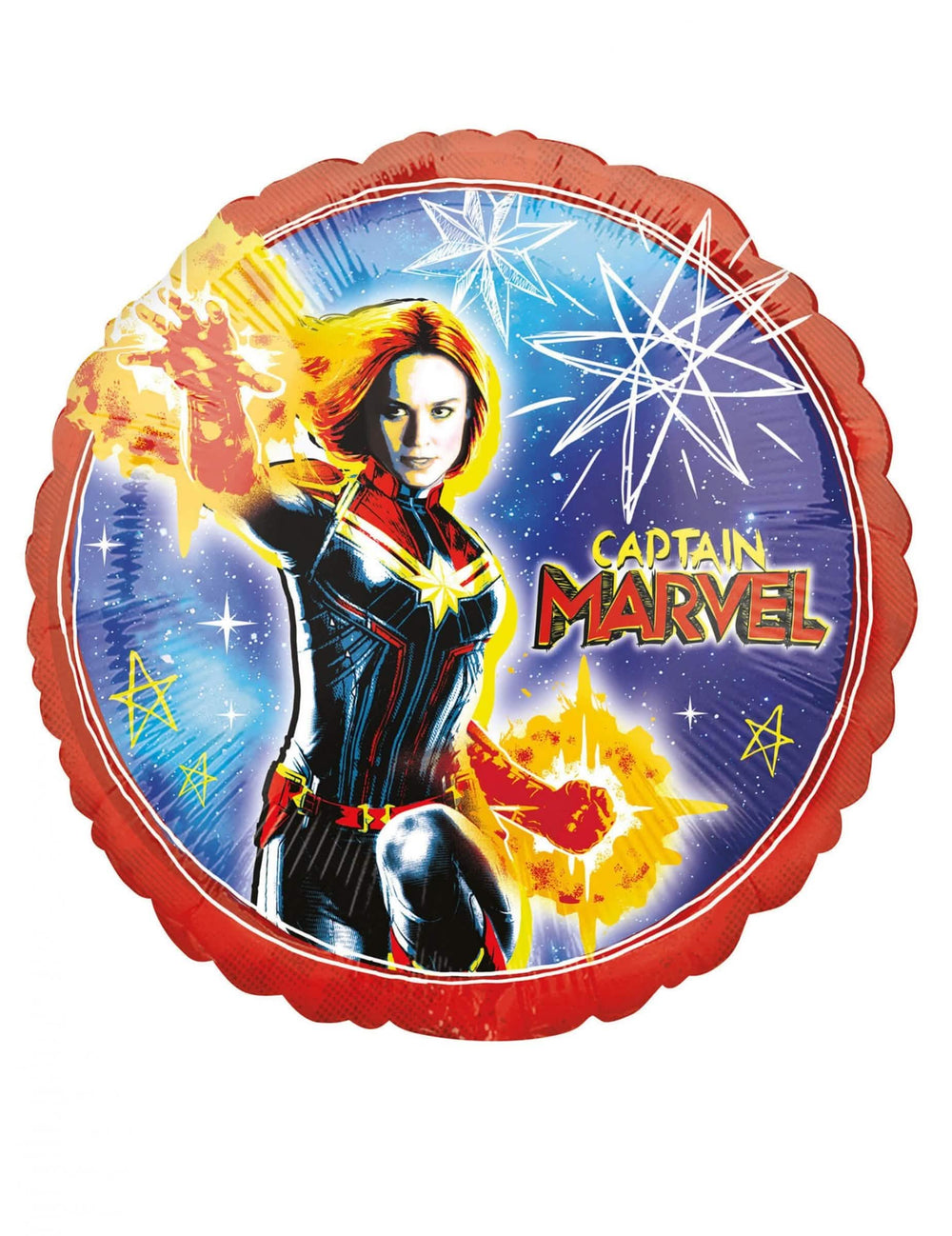aluminijast balon Captain Marvel rdeča modra in rumena