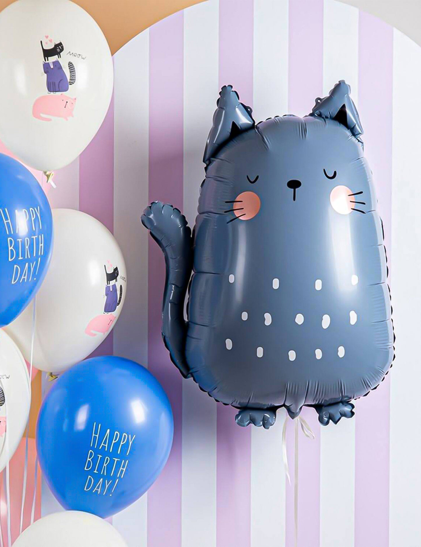 Aluminijast balon v obliki mačke 49 x 69 cm