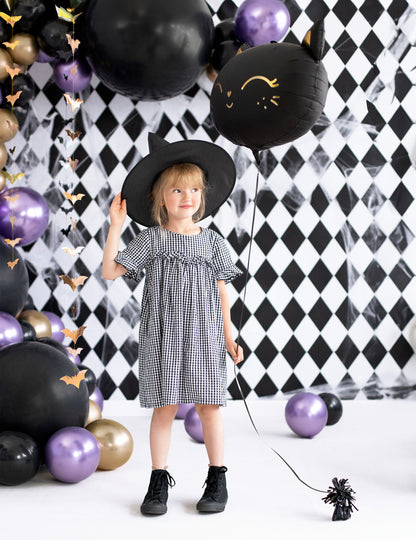 Black Cat Aluminijast balon 48 x 36 cm