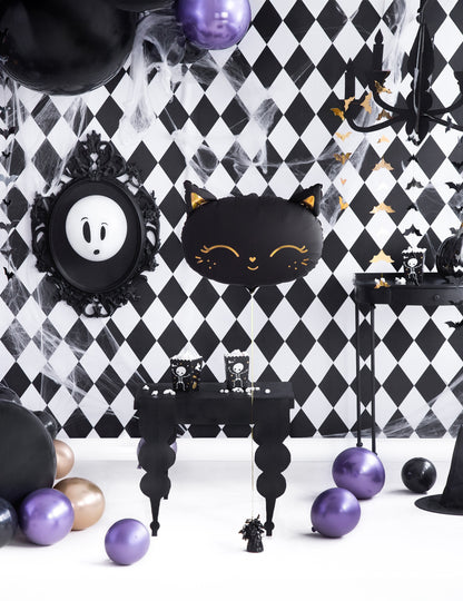 Black Cat Aluminijast balon 48 x 36 cm