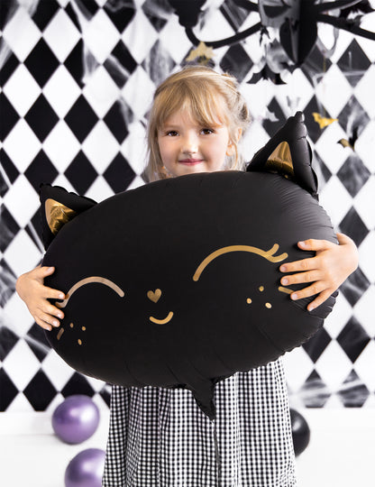 Black Cat Aluminijast balon 48 x 36 cm