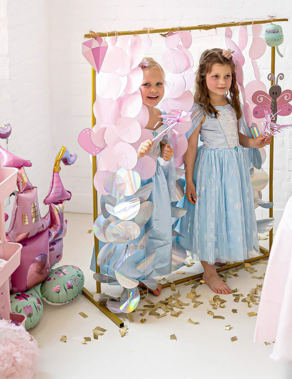 Aluminijski balon grad princese 65 x 90 cm