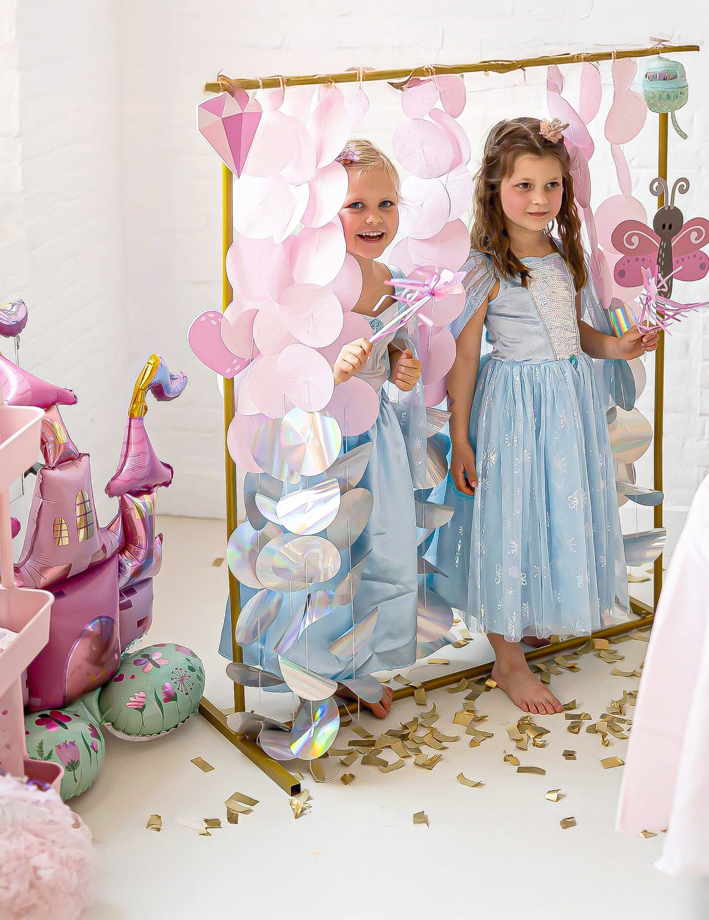 Aluminijski balon grad princese 65 x 90 cm