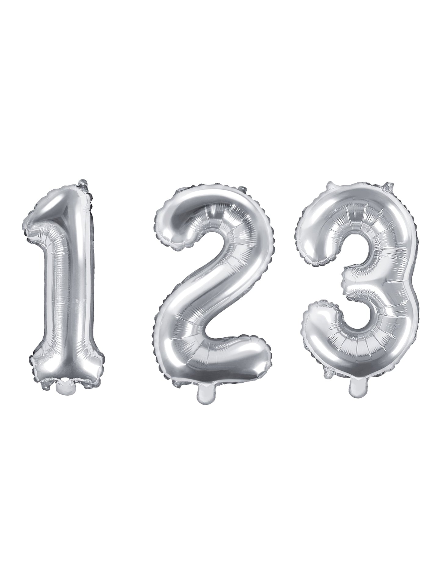 Ballon aluminium chiffre argent