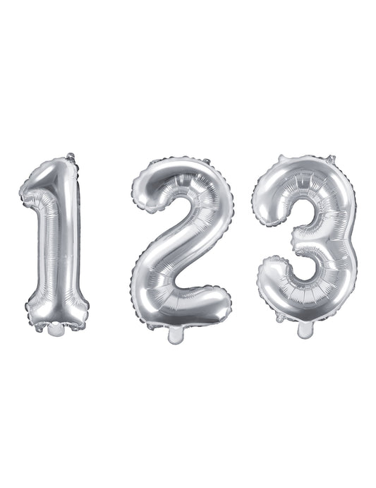 Ballon aluminium chiffre argent