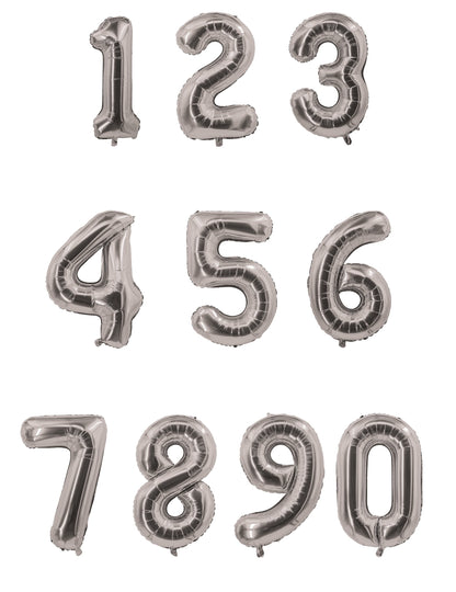 Pregled razpoložljivih številk aluminijastega balona za zabavo