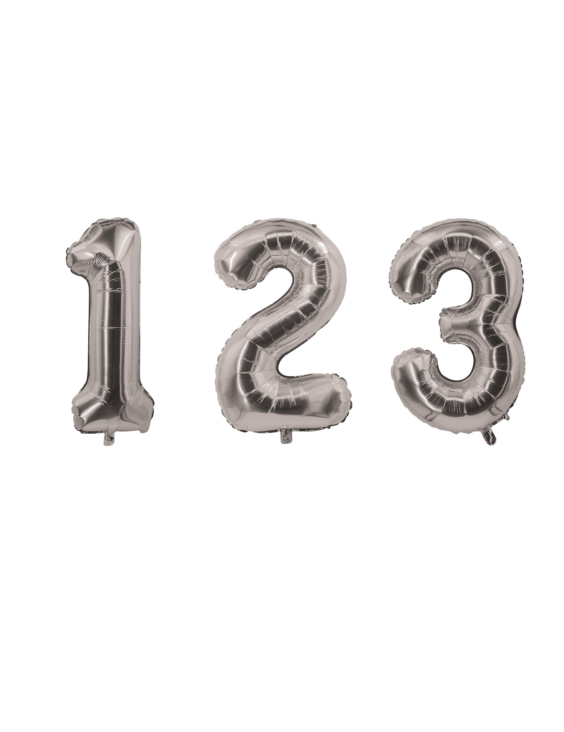 Aluminijasta številka balon za srebrno zabavo
