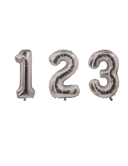 Aluminijasta številka balon za srebrno zabavo