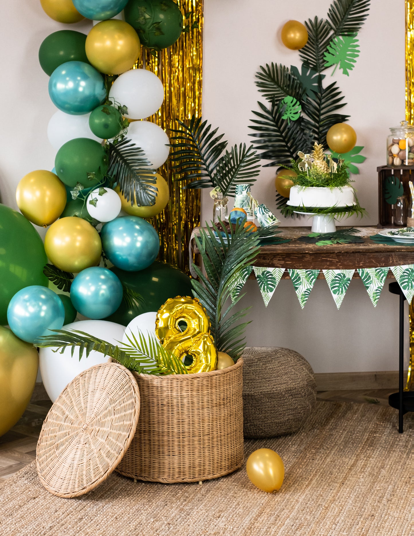 Aluminijast balon Zlata slika 33 cm