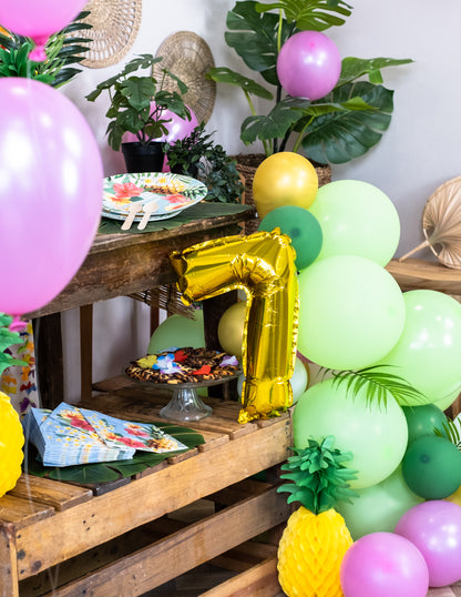 Aluminijast balon Zlata slika 33 cm