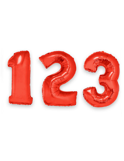 Aluminijast balon rdeča 1 m