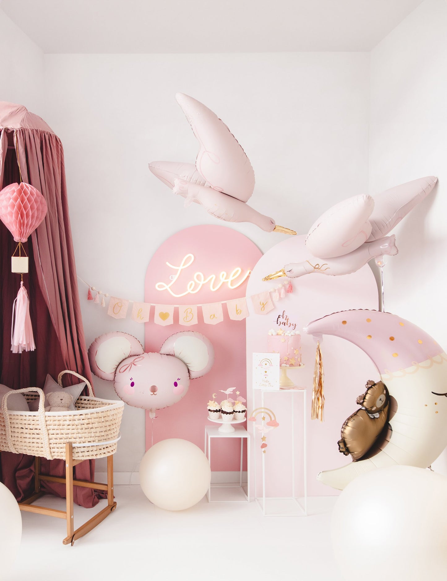 Aluminijasta balona Power Pink