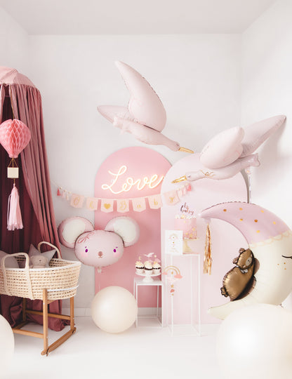 Aluminijasta balona Power Pink