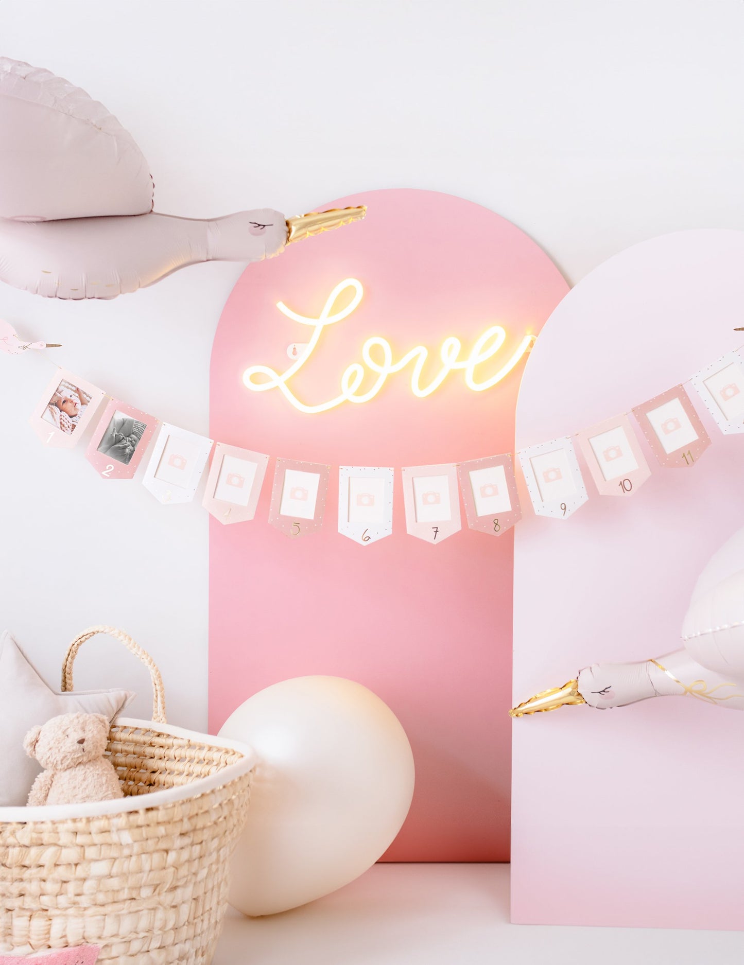 Aluminijasta balona Power Pink