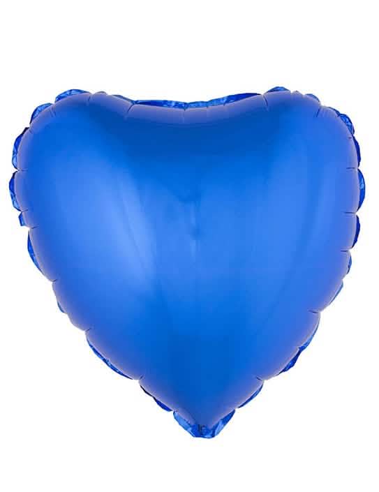 Aluminijast balon v obliki modra srca