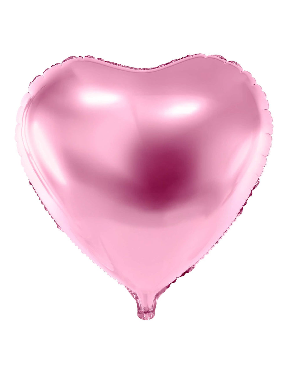 aluminijasti balon v obliki srca, metalizirana svetlo roza