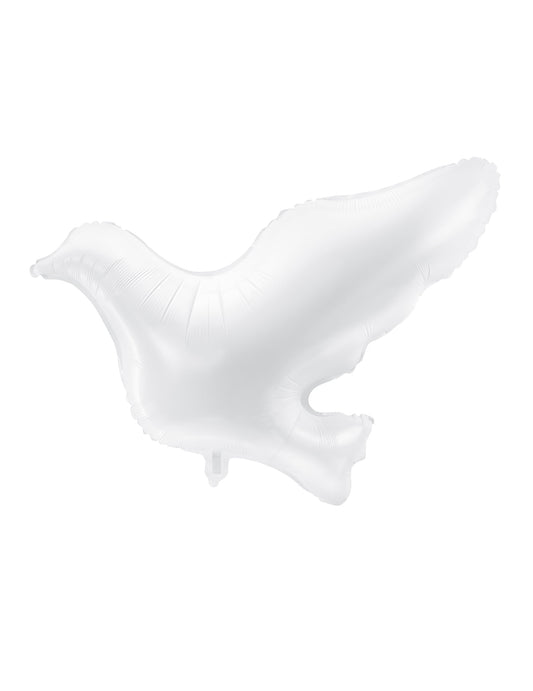 Ballon aluminium colombe pour décoration blanche