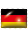 Ballon aluminium drapeau Allemagne noir rouge et jaune